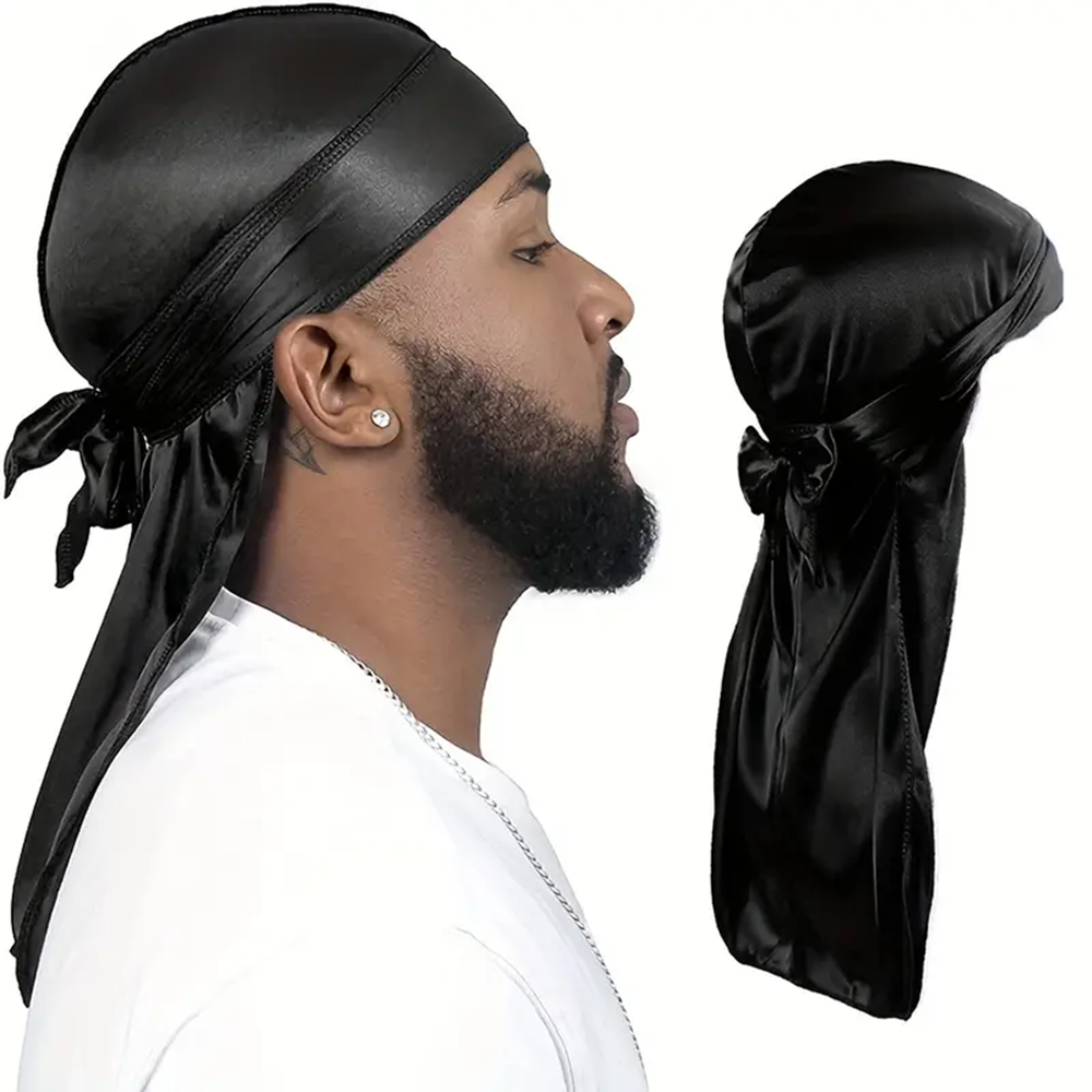 Bandana Doo Rag - Men's Silk Durag Shower cap Bandana