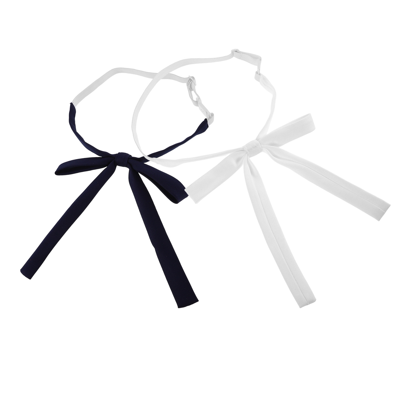 Bow Tie Pre Tied - 2Pcs Japanese Style Narrow Bow Tie