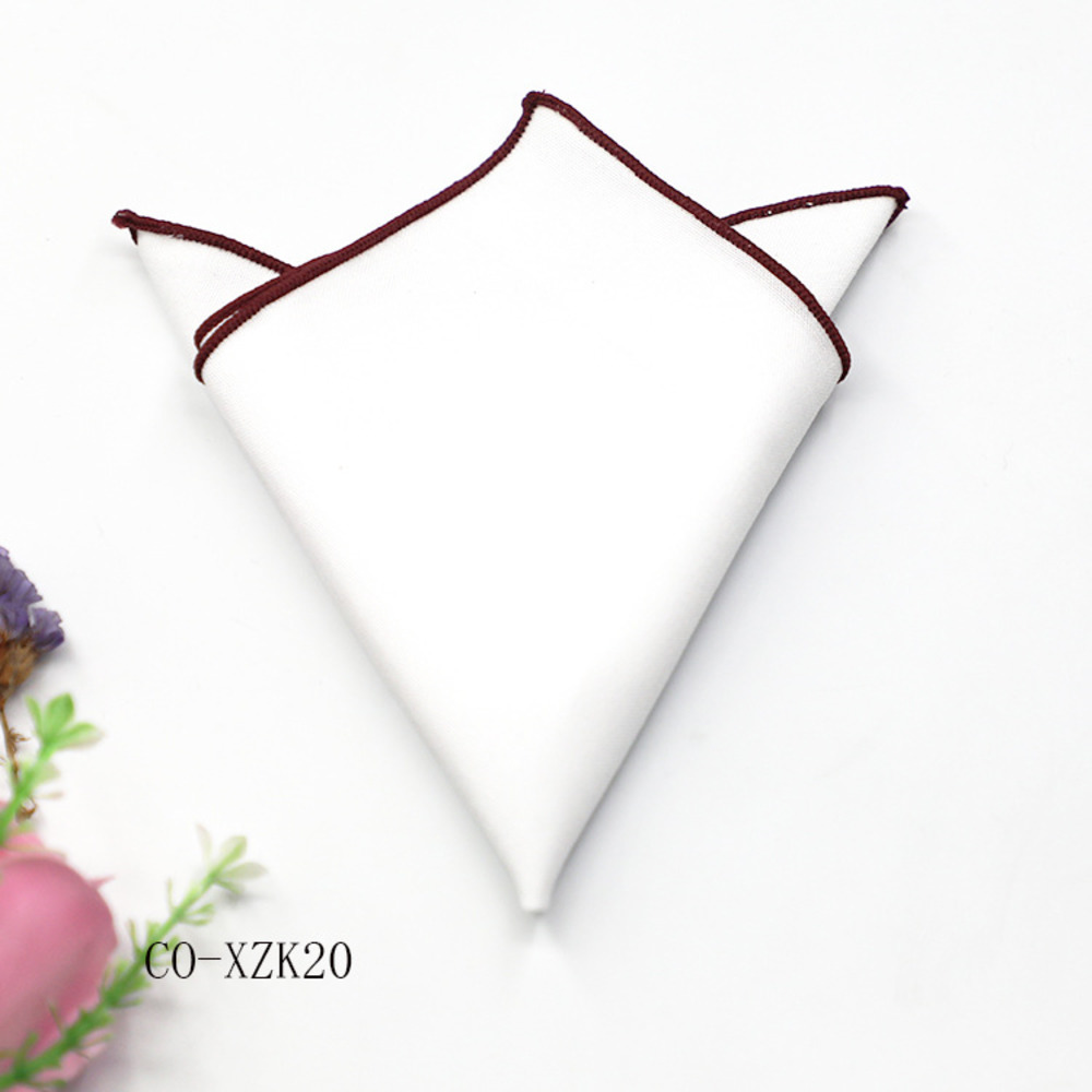 Solid Striped Brown Pocket Squ - Handkerchief Cotton Men reseña y precio