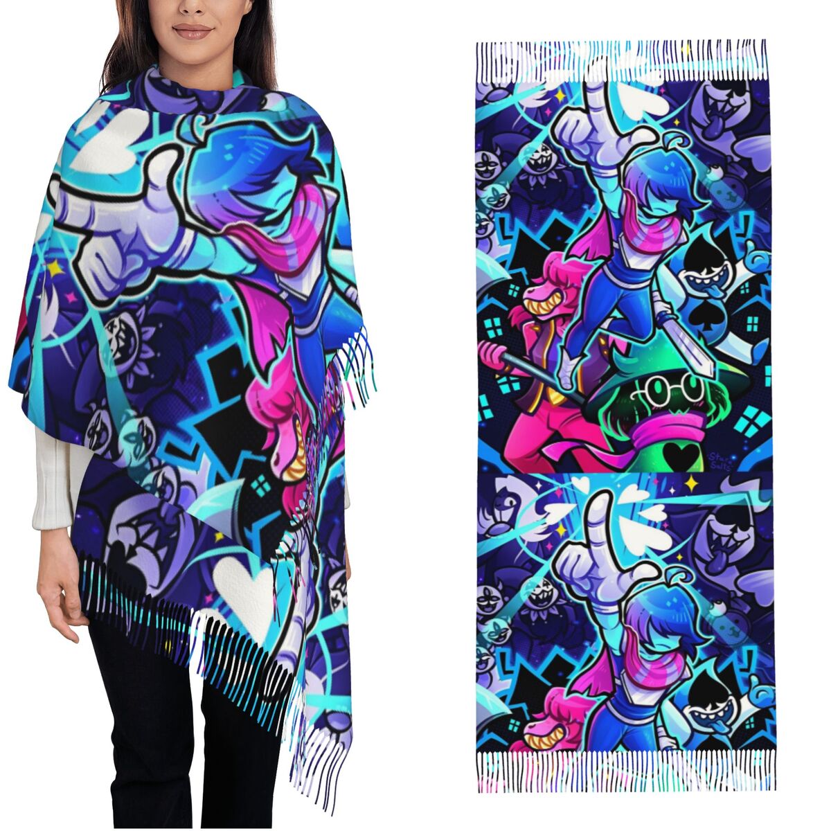 Deltarunes  Shawl Wraps Womens - Pashmina Wrap Large reseña y precio