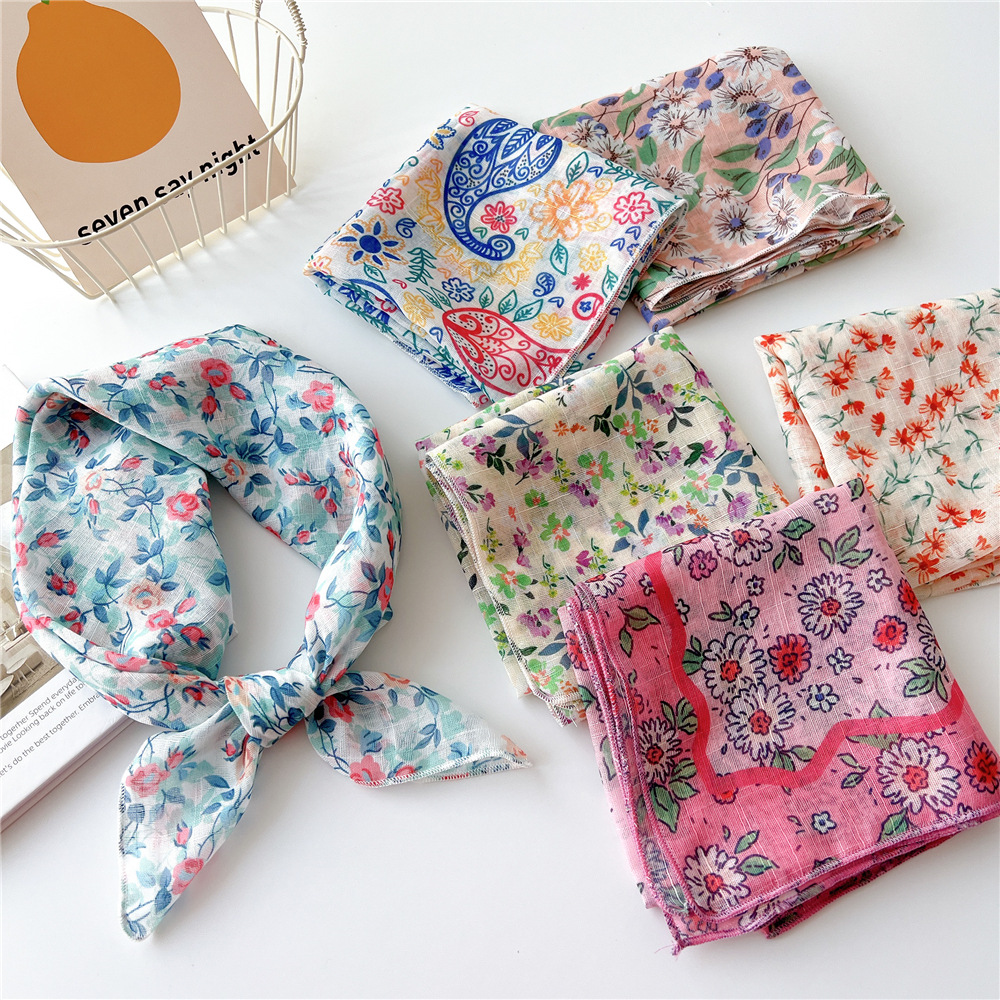 Spring Autumn Scarf Chic Fashi - Bandana Cotton reseña y precio