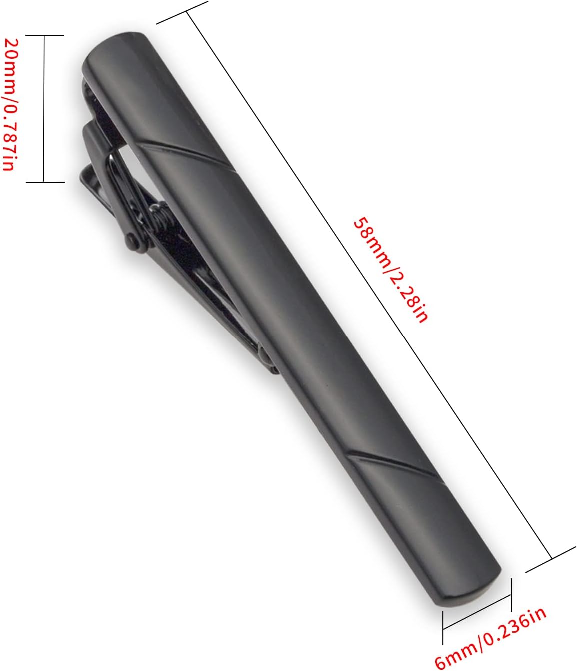 4Pcs Tie Clips for Men with Gi - Tie Clip Silver reseña y precio