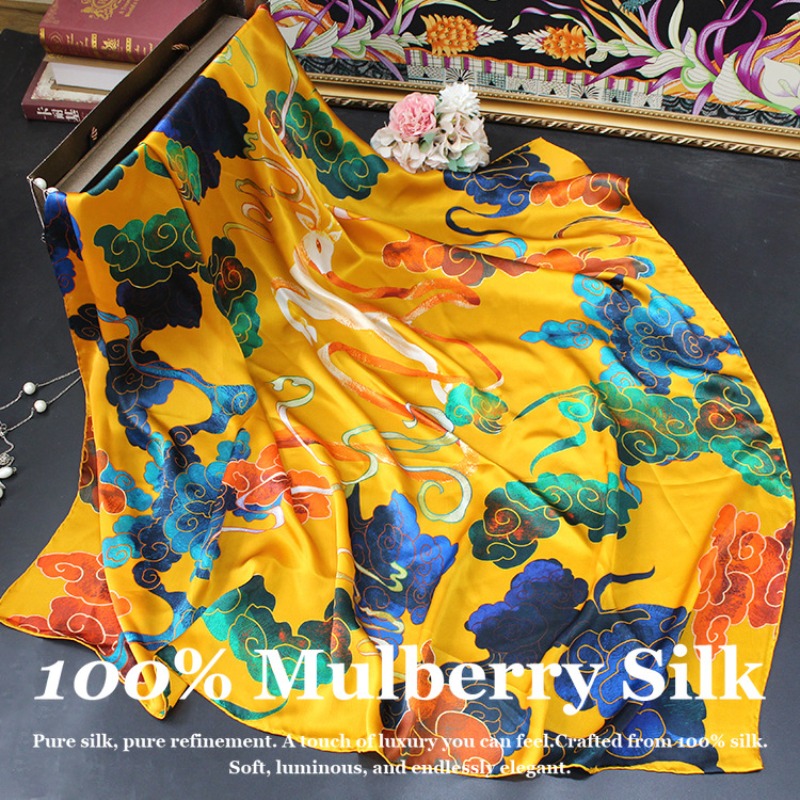 New Luxury 110x110cm Real Silk - Pashmina Wrap Large reseña y precio