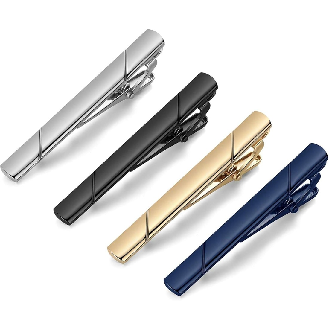 This men's polished metal tie  - Tie Bar Set Gift reseña y precio