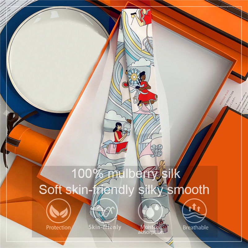 Women 100% Mulberry Silk Scarf - Silk Neck Scarf reseña y precio