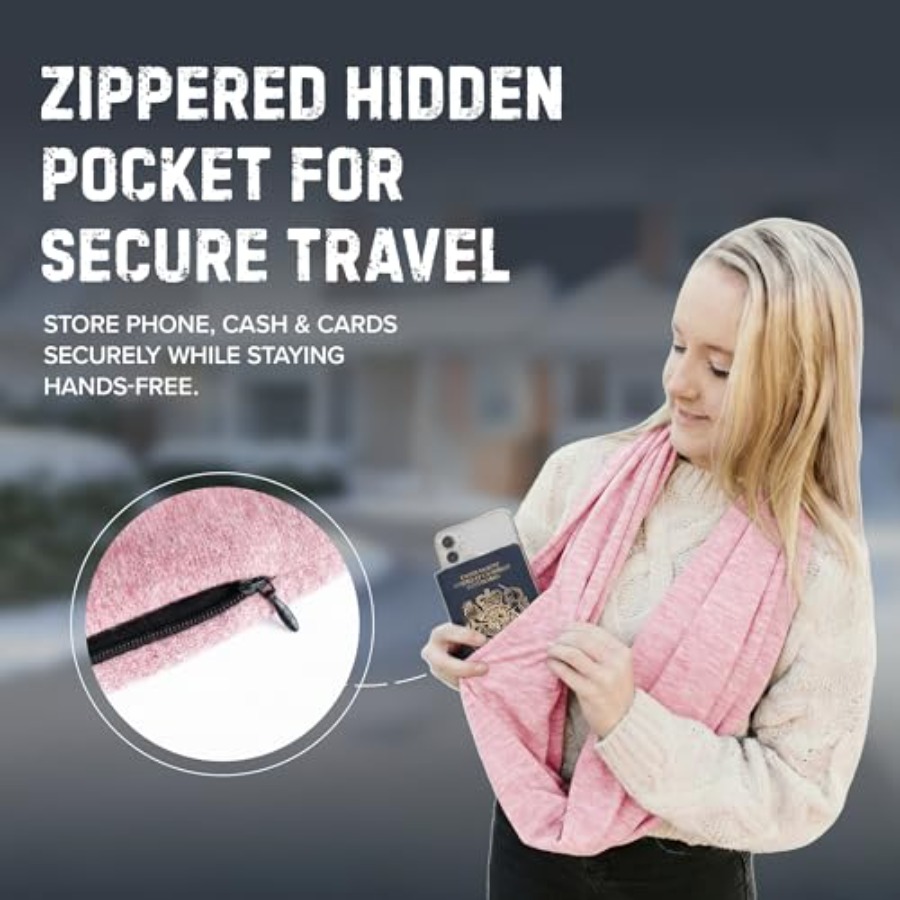 Infinity Travel Scarf Loop wit - Infinity Scarf Knit reseña y precio