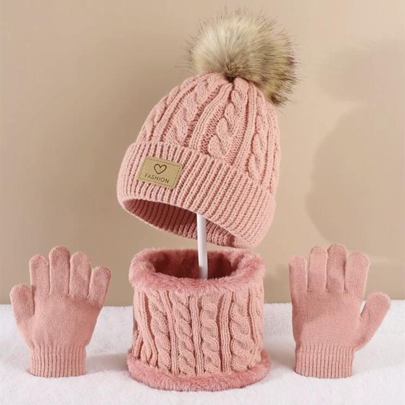 Toddler Kids Pom Pom Decor Bea - Infinity Scarf Knit reseña y precio
