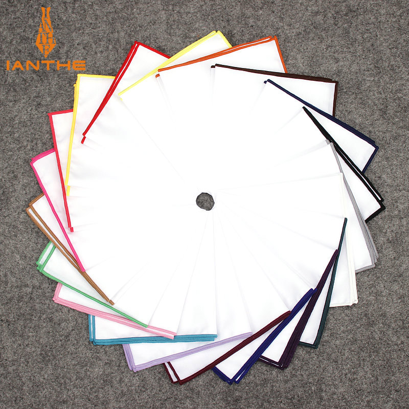 2018 Fashion Mens Cotton White - Pocket Square Set reseña y precio