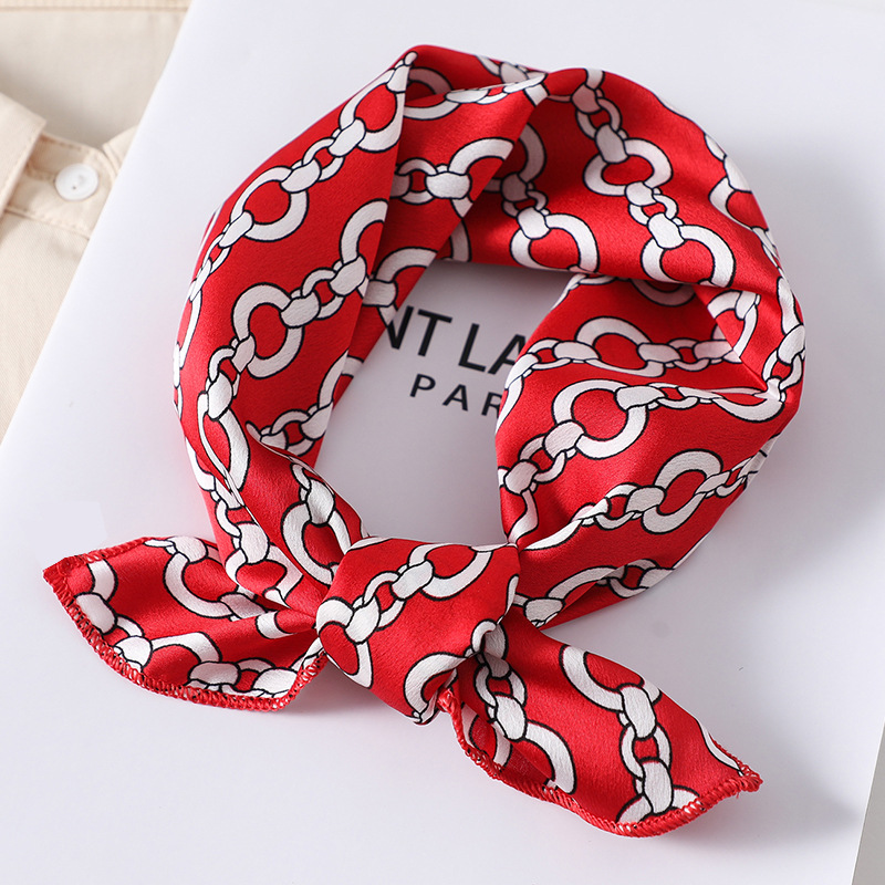 Women scarf  50*50cm Square Sk - Silk Tie Striped reseña y precio