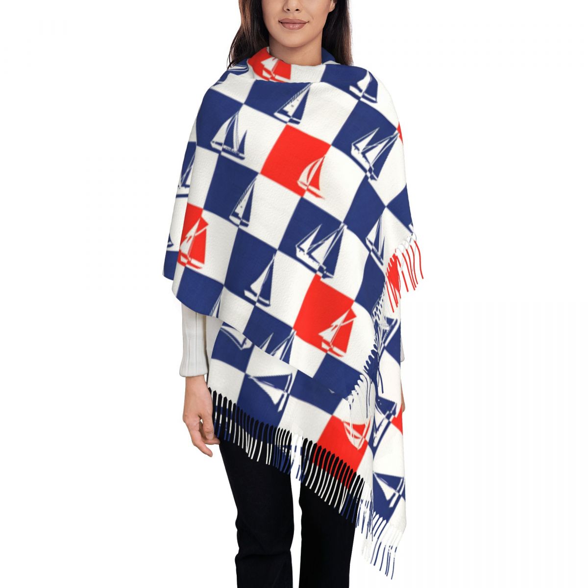 Sailing Ship Ocean Scarf Fall  - Pashmina Wrap Large reseña y precio