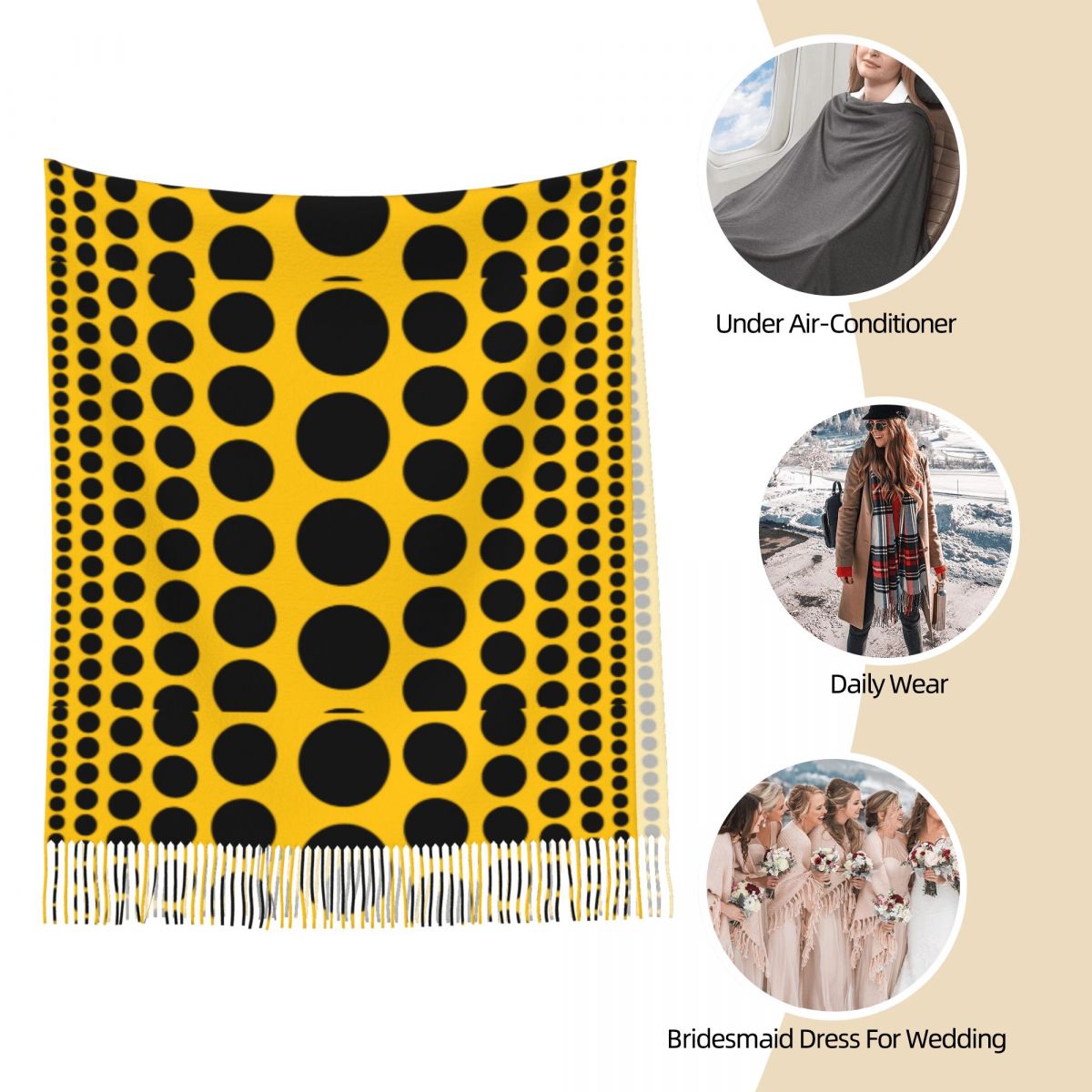 Infinity Polka Dots Scarf for  - Infinity Scarf Knit reseña y precio