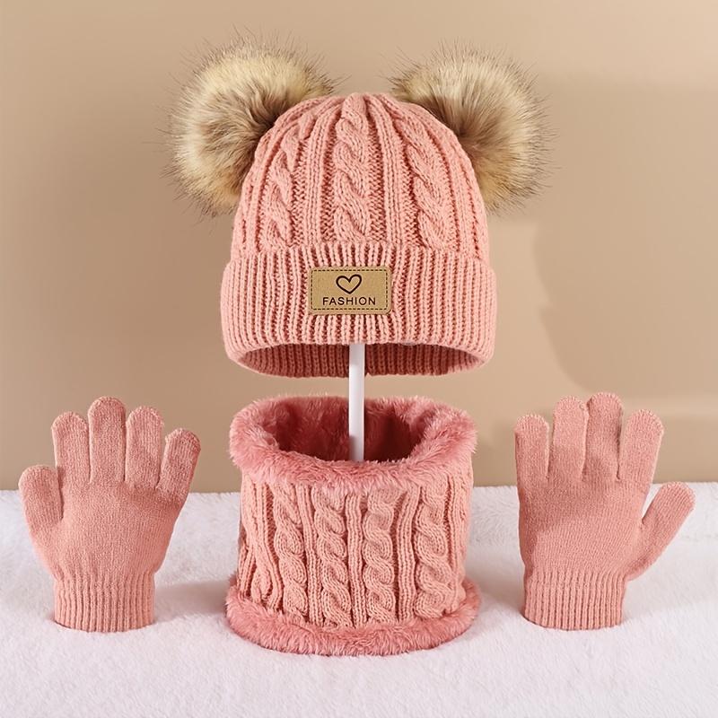 Toddler Kids Pom Pom Decor Bea - Infinity Scarf Knit reseña y precio