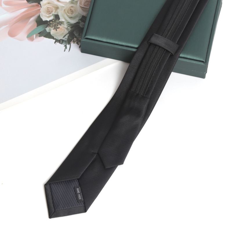 Black Colors Zipper Tie Handma - Skinny Tie Men reseña y precio