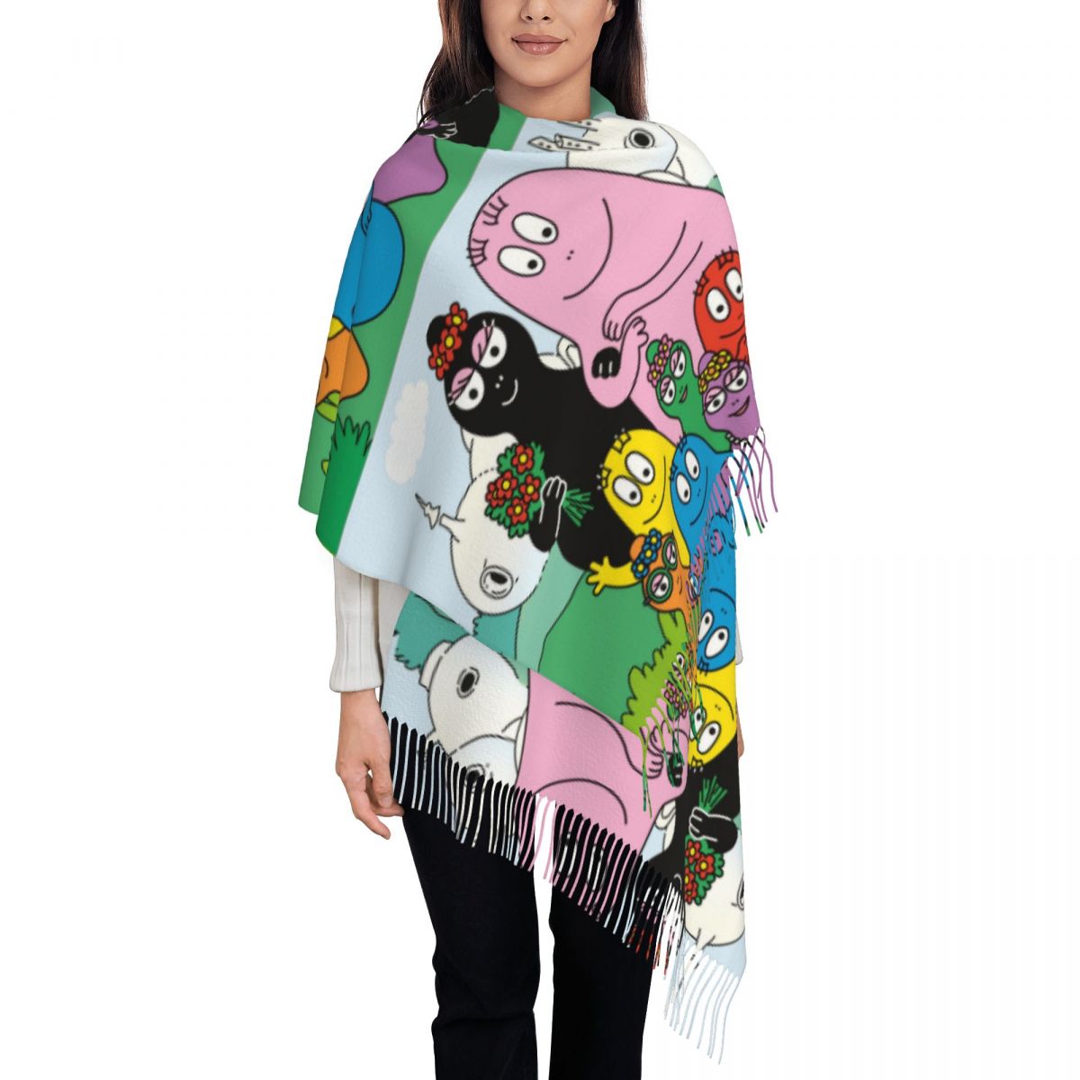 Les Barbapapa Family Shawls Wr - Pashmina Wrap Large reseña y precio