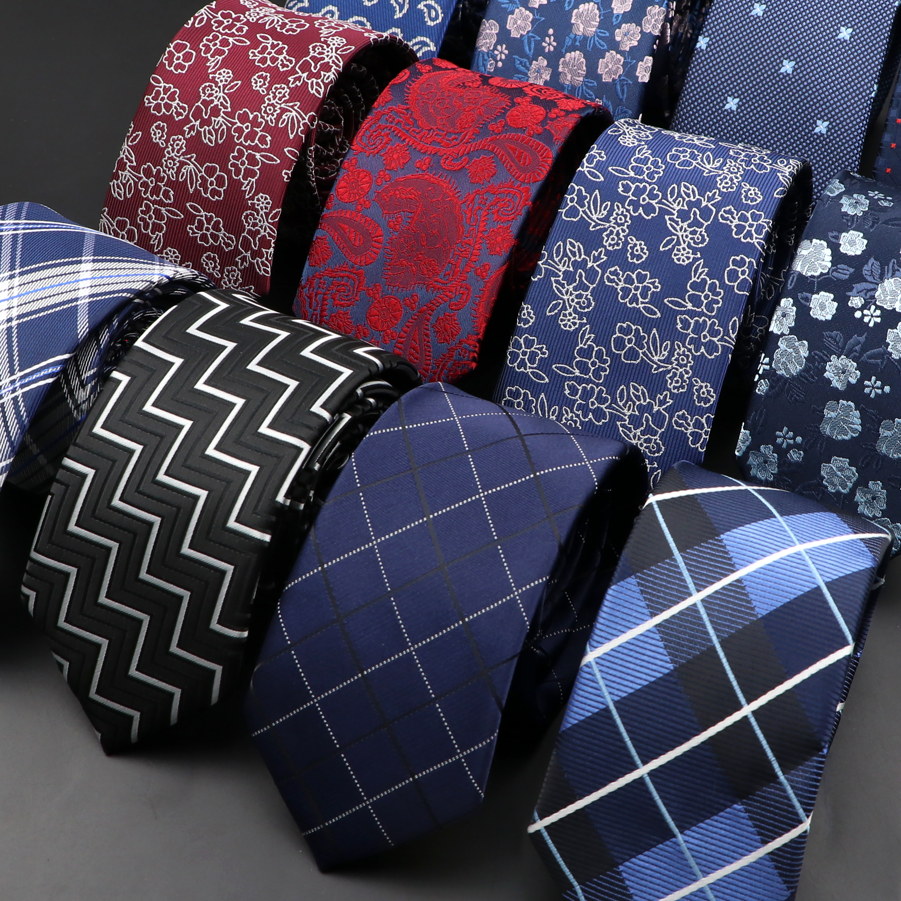 New Men Ties Solid Color Strip - Skinny Tie Men reseña y precio