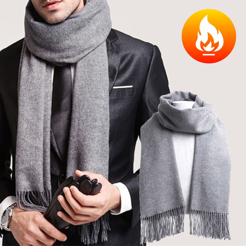 Autumn And Winter Solid Color  - Muffler Men Wool reseña y precio