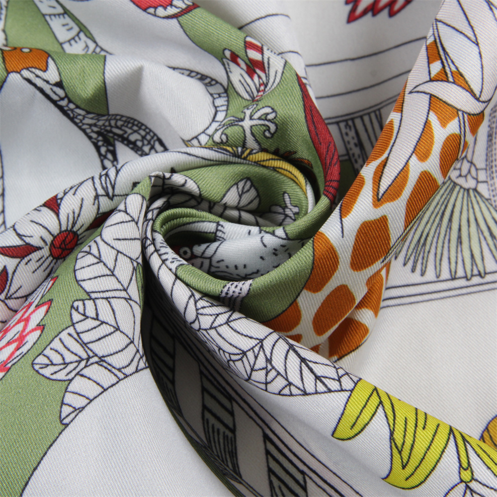 POBING Hand Rolled Twill Silk  - Scarf Silk Square reseña y precio