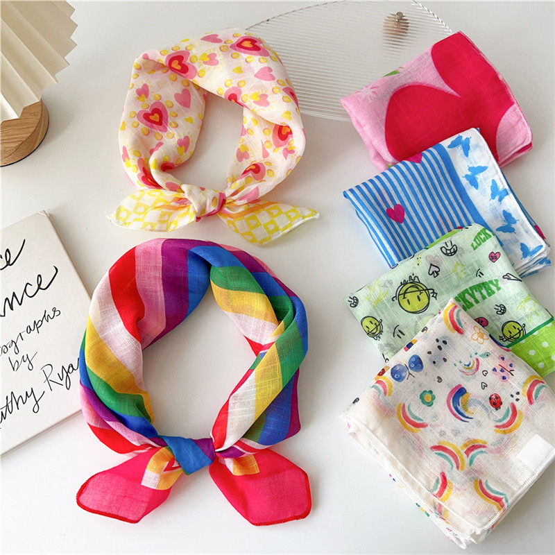 55cm Square Scarves Cotton Lin - Bandana Cotton reseña y precio