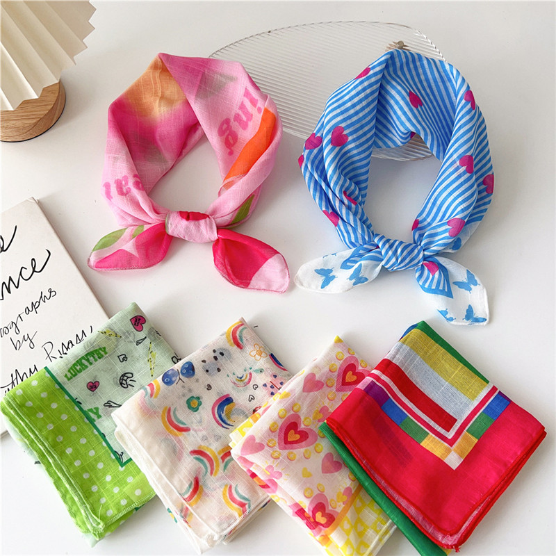 55cm Square Scarves Cotton Lin - Bandana Cotton reseña y precio