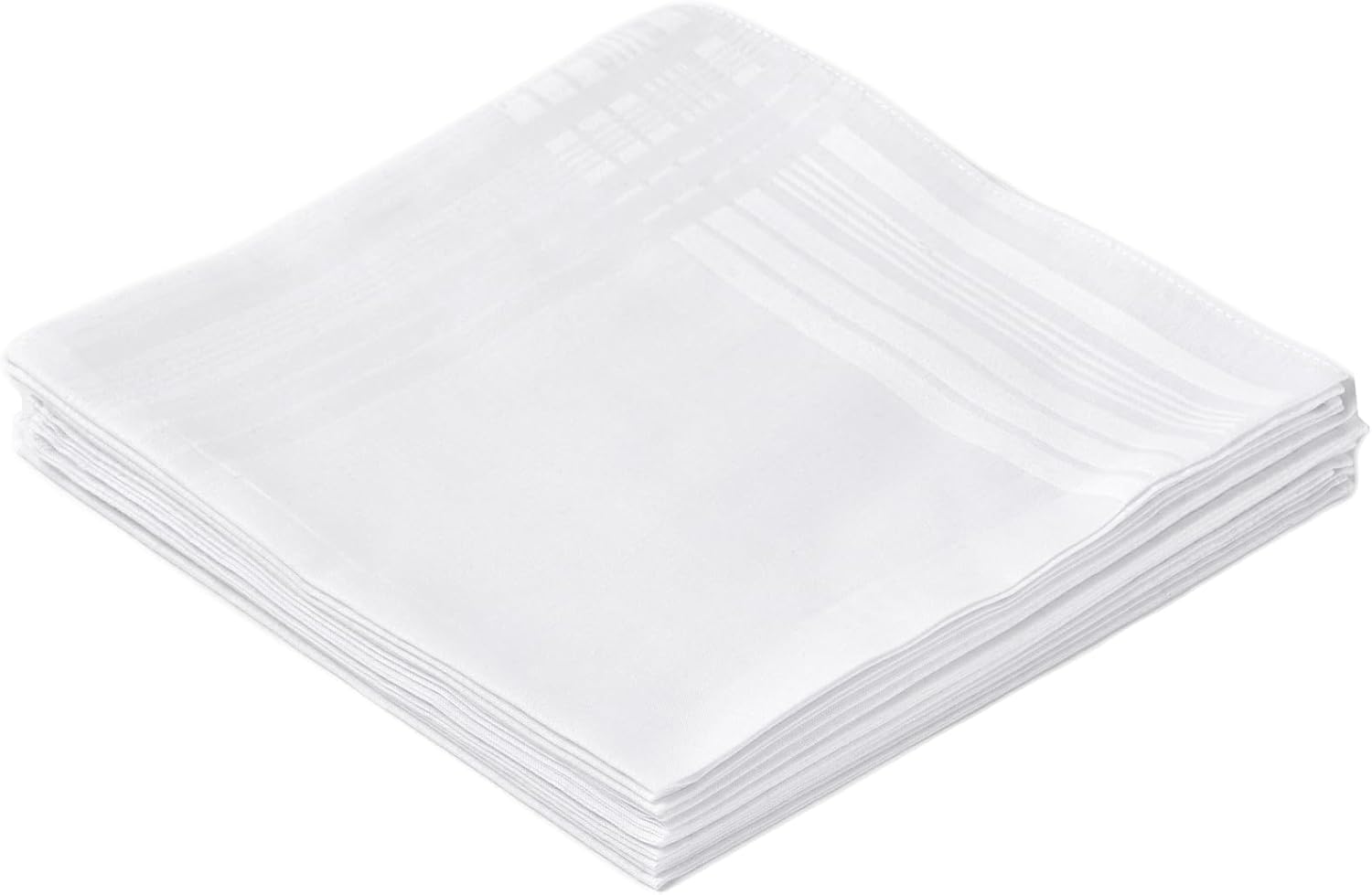 Men's Pure White 100% Cotton H - Handkerchief Cotton Men reseña y precio
