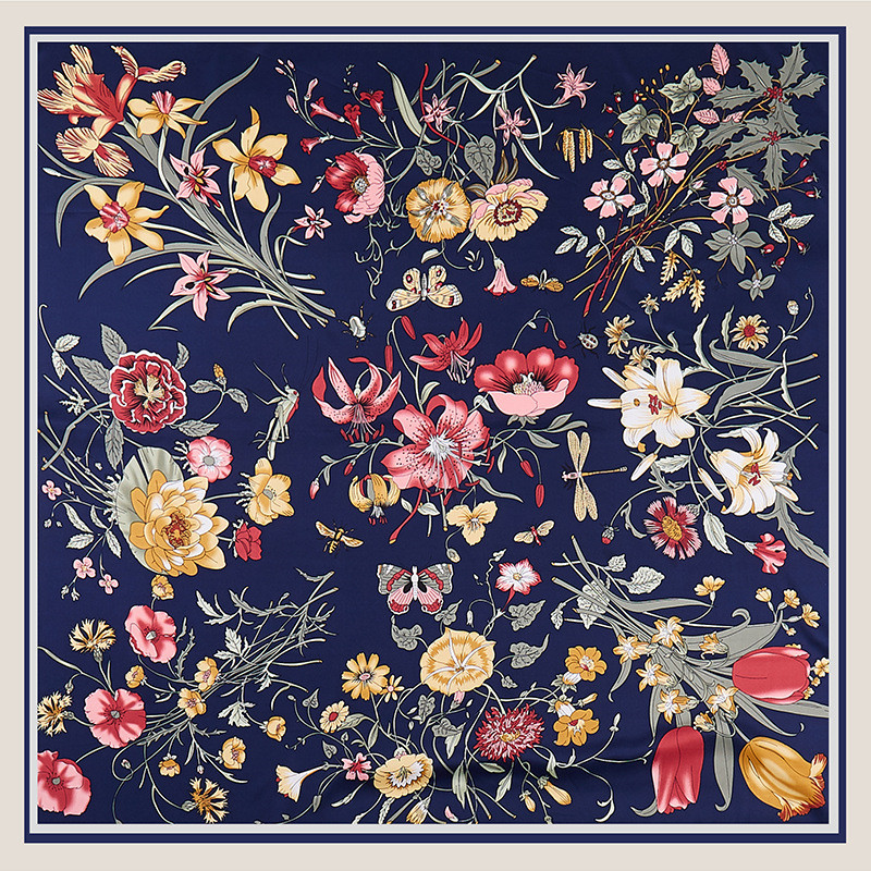 POBING Twill Silk Scarf Women  - Scarf Silk Square reseña y precio