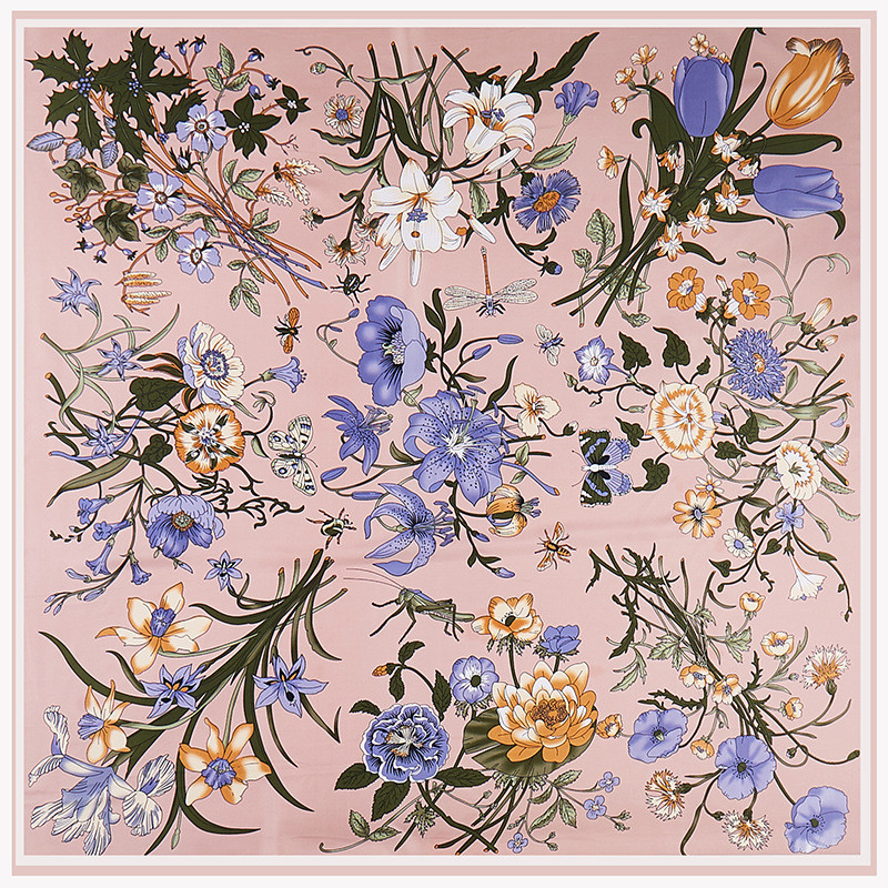 POBING Twill Silk Scarf Women  - Scarf Silk Square reseña y precio