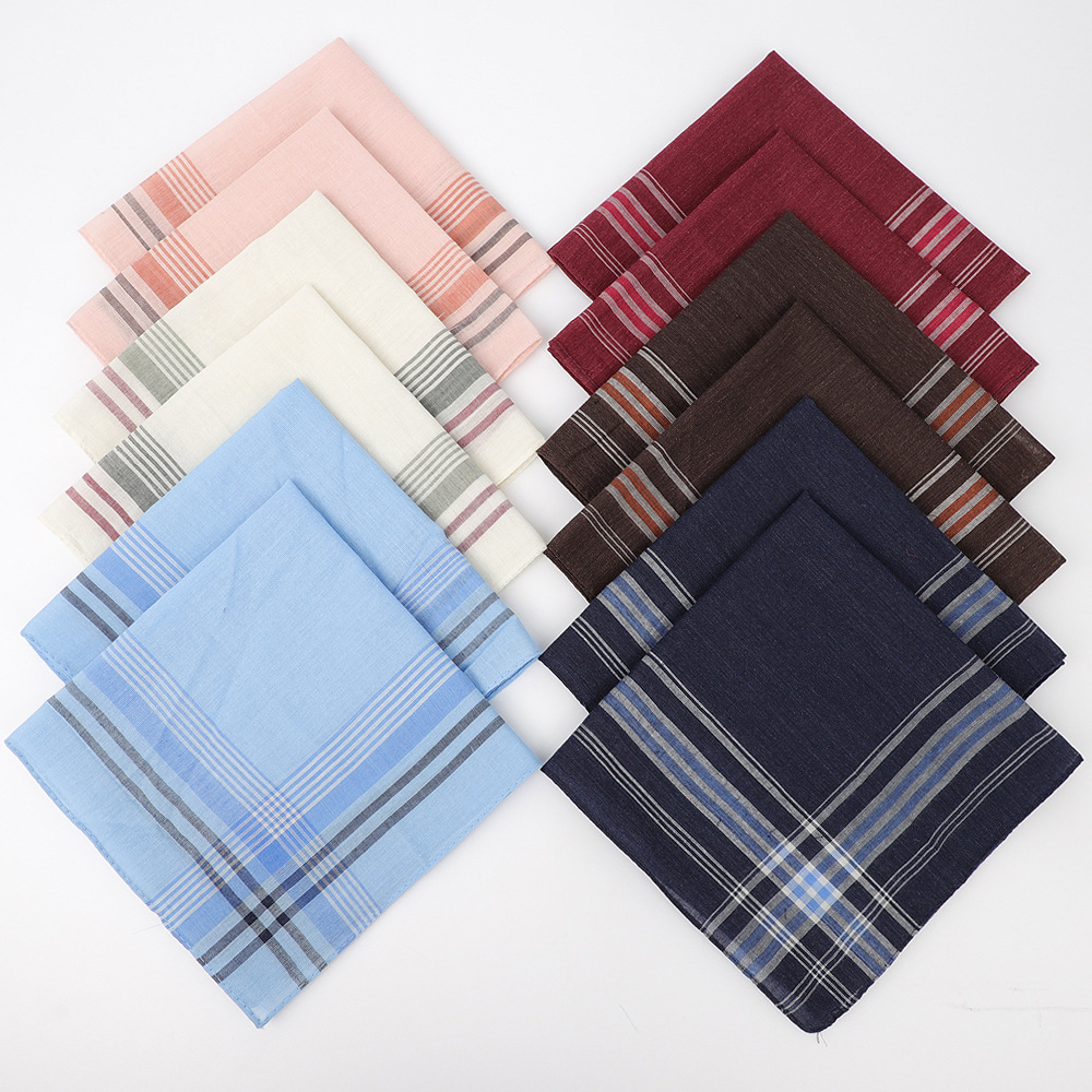 6pcs Men's Mixed Color Plaid S - Handkerchief Cotton Men reseña y precio