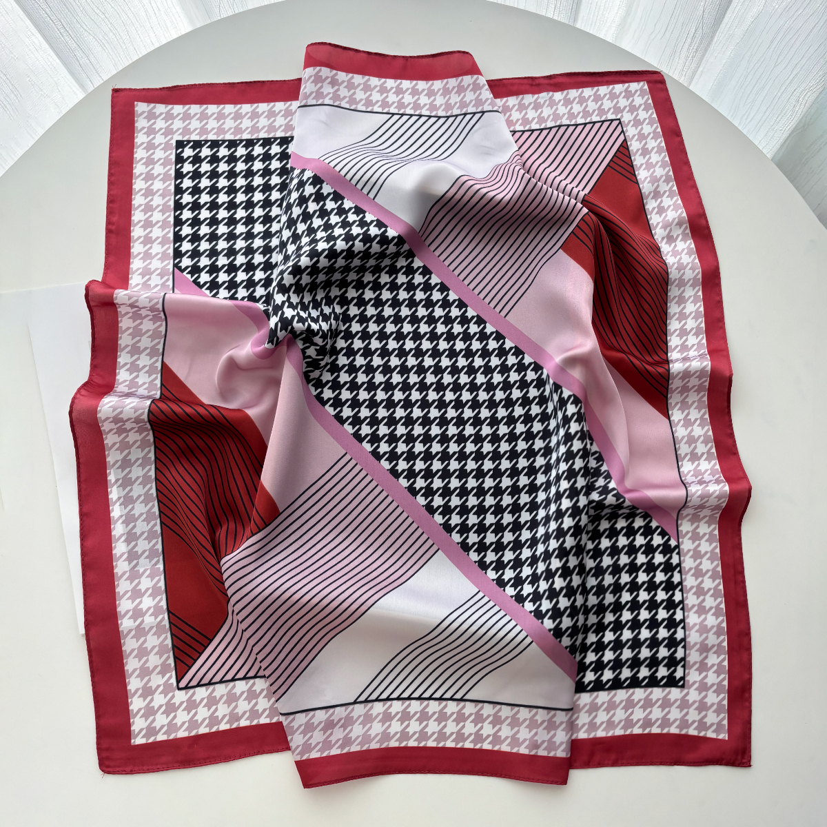 New Printed Square Scarf For W - Silk Neck Scarf reseña y precio