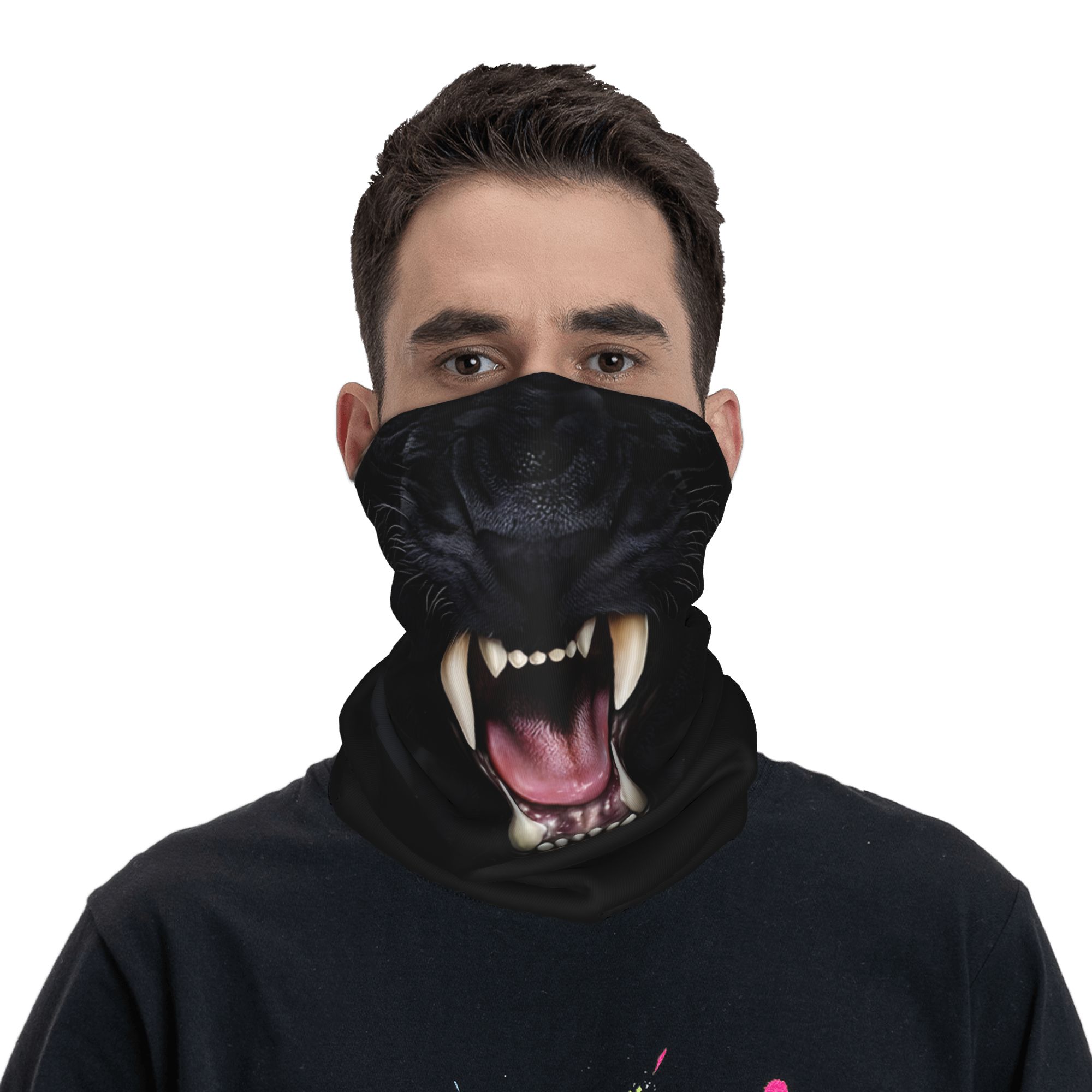 Custom Black Panther Animal He - Neck Warmer Tube reseña y precio