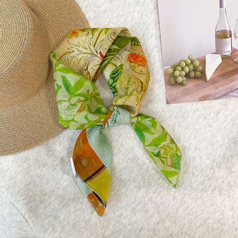 100% Cotton Square Scarf For W - Bandana Cotton reseña y precio