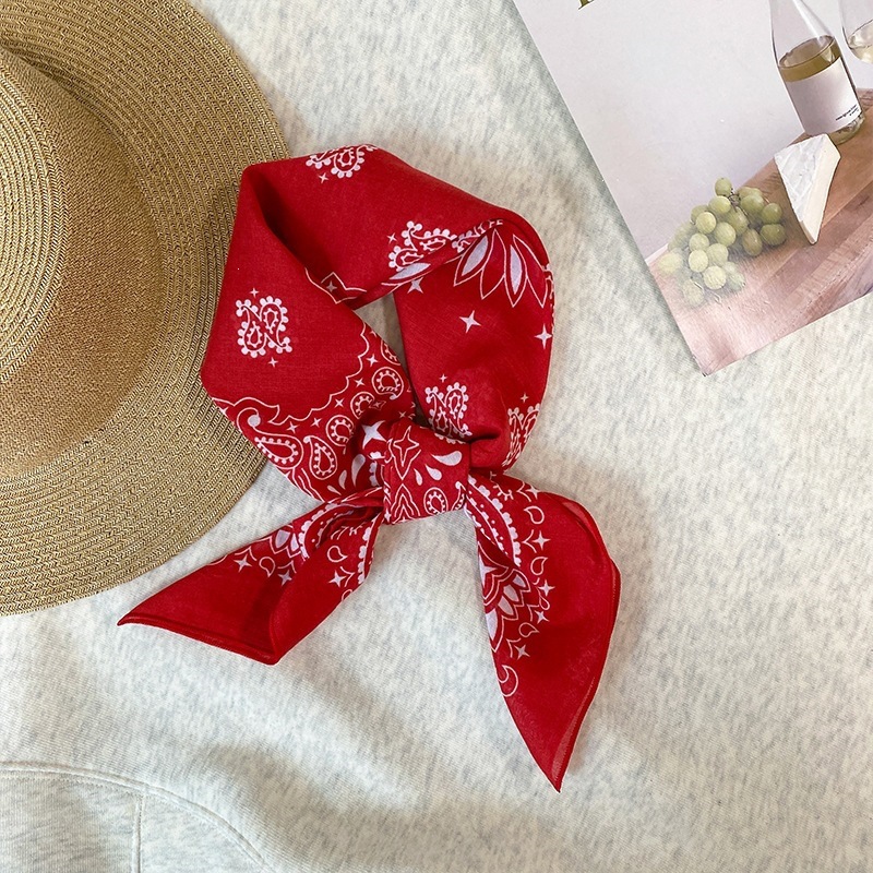 100% Cotton Square Scarf For W - Bandana Cotton reseña y precio
