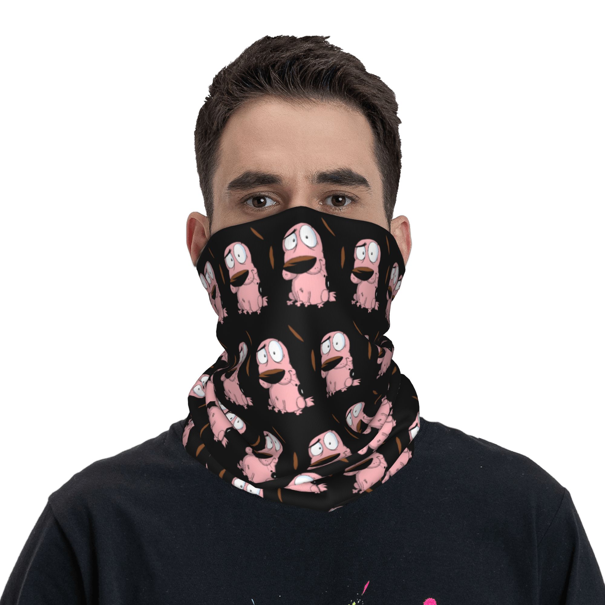 Custom Cartoon Courage Dog Win - Neck Warmer Tube reseña y precio