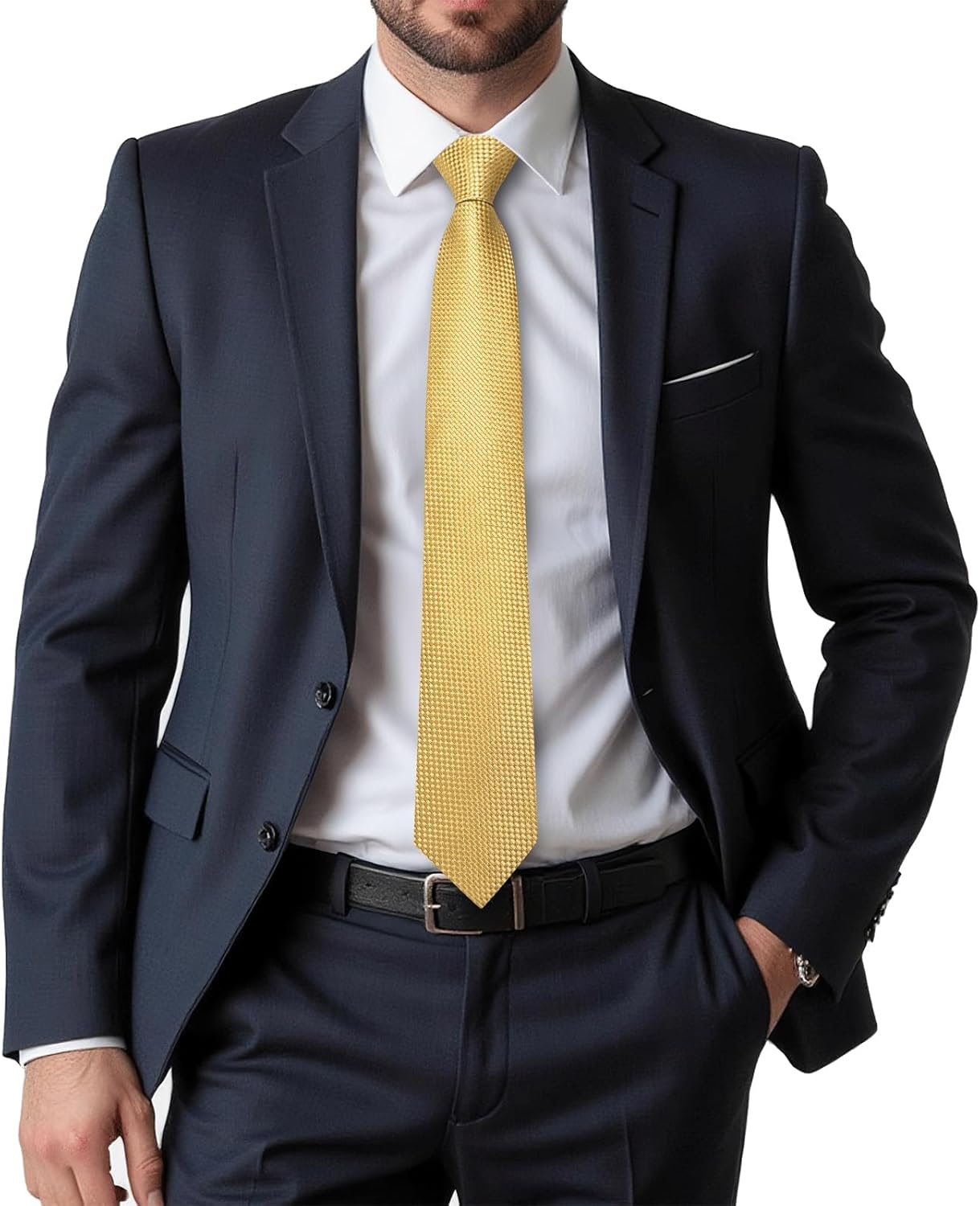 Floral Silk Tie Set with Pocke - Pocket Square Set reseña y precio