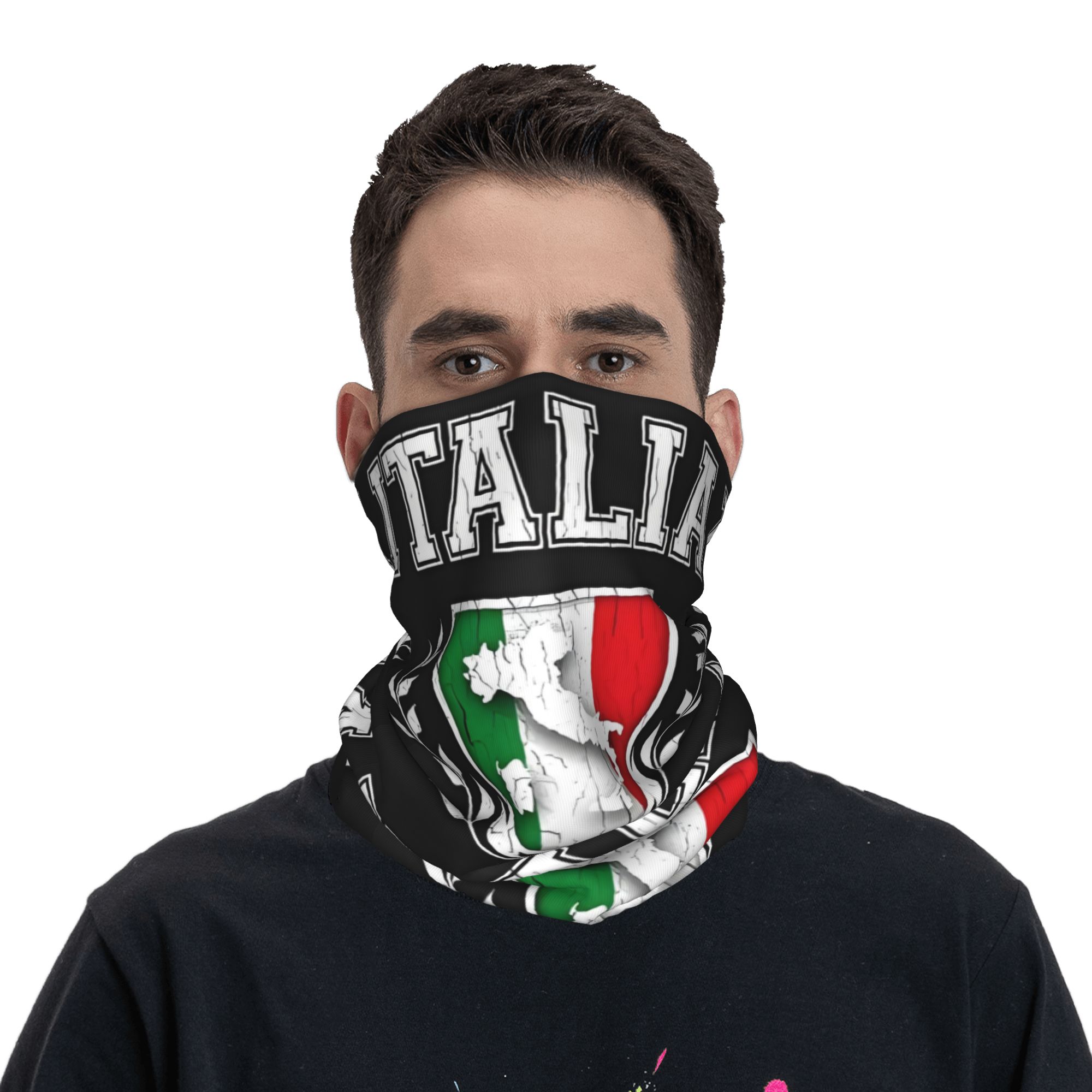 Custom Italy Flag Bandana Neck - Neck Warmer Tube reseña y precio