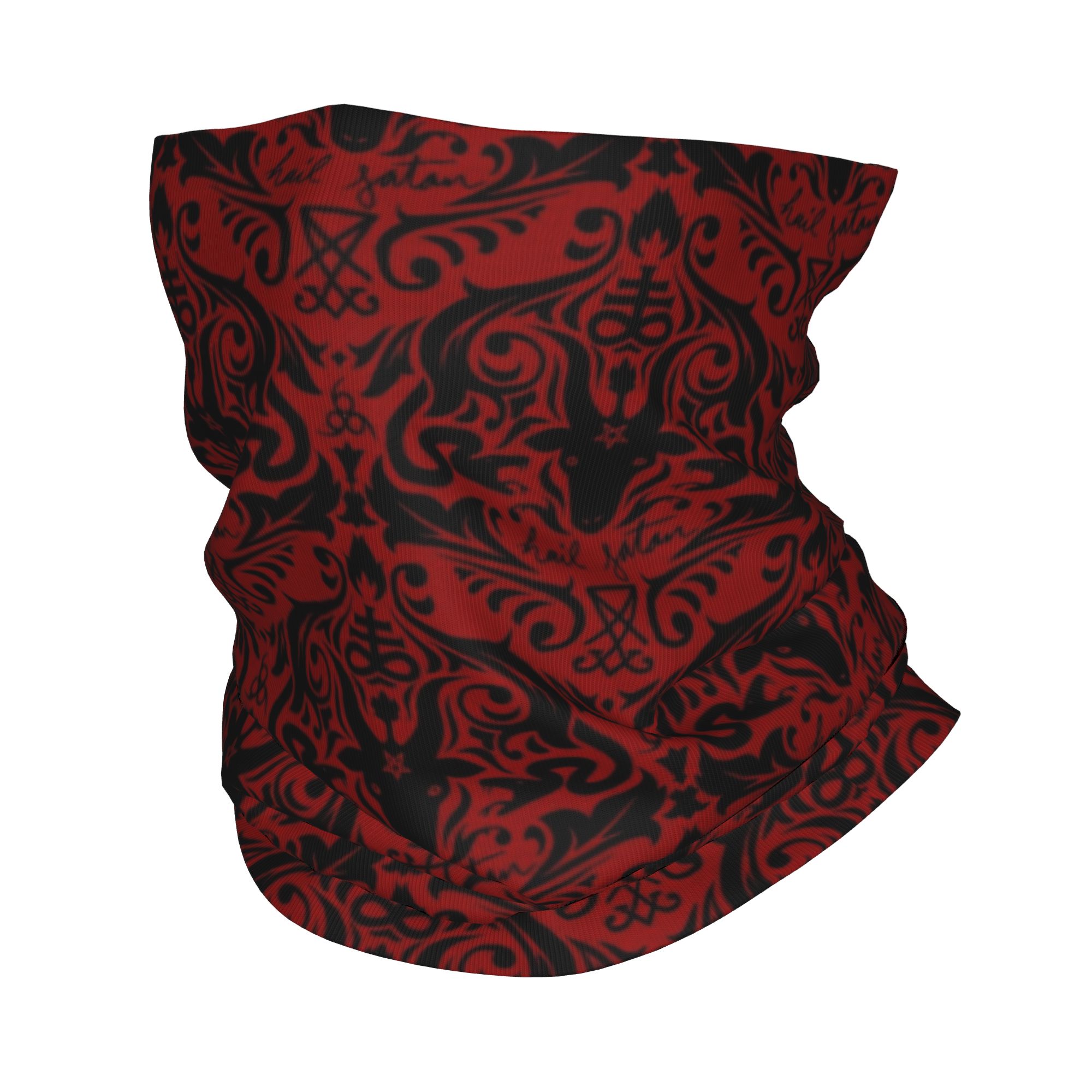 Baphomet Damask Hail Satan Bla - Neck Warmer Tube reseña y precio