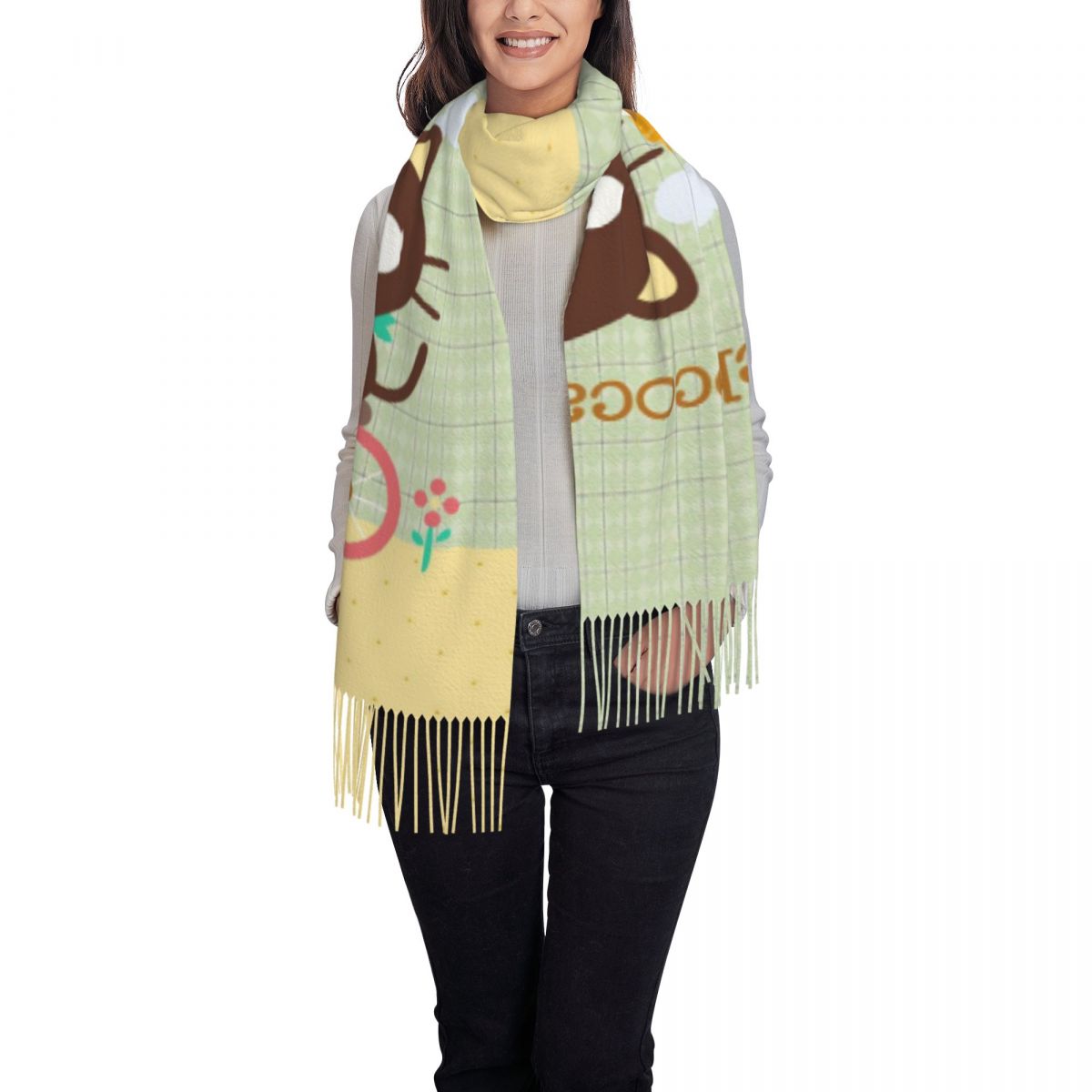 Chococats Kawaii Scarfs for Wo - Pashmina Wrap Large reseña y precio