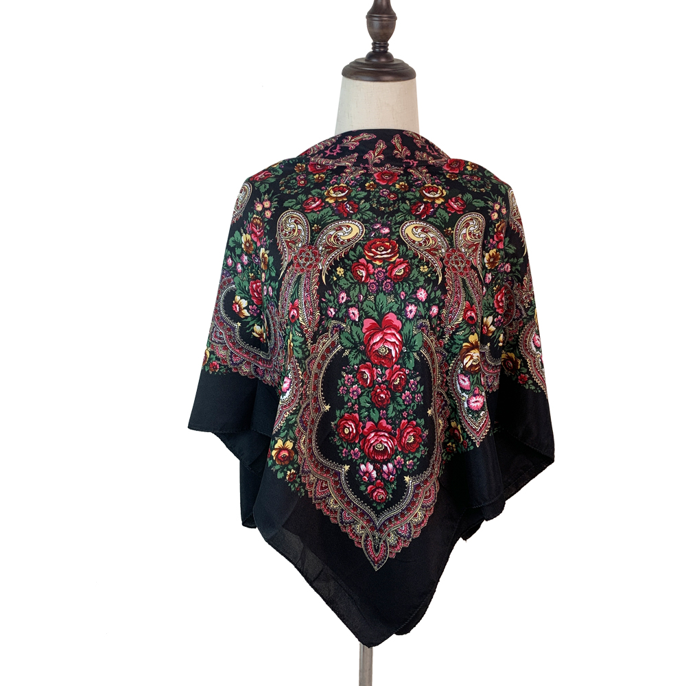 100*100cm Russian Square Scarf - Bandana Cotton reseña y precio