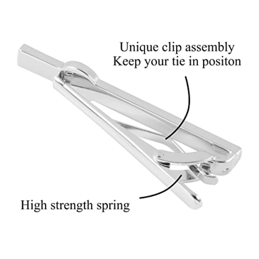 Tie Clips for Men 3Pcs Tie Bar - Tie Bar Set Gift reseña y precio