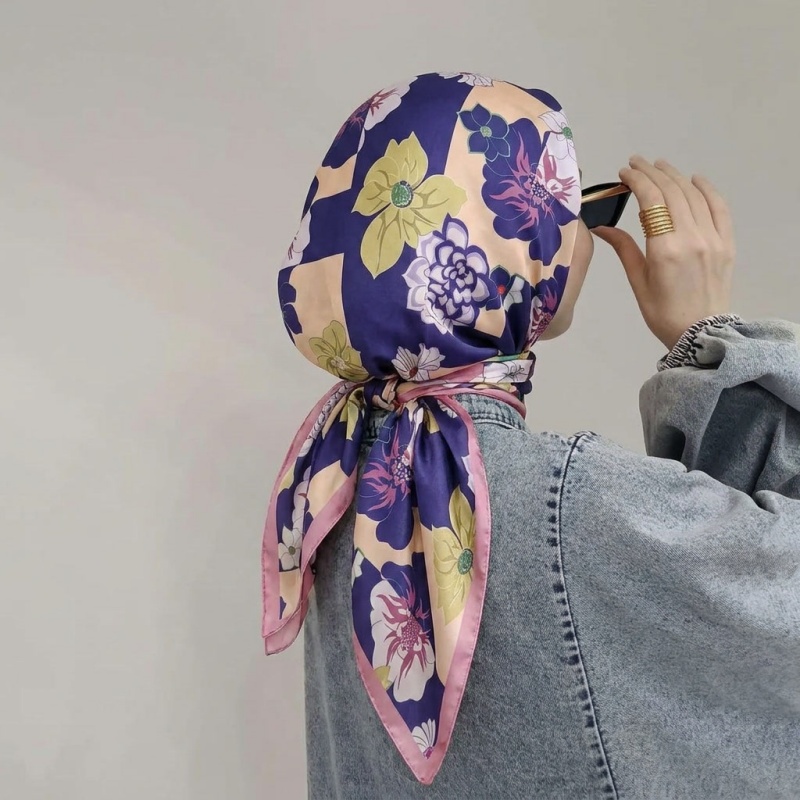 Print Silk Scarf Fashion Turba - Silk Neck Scarf reseña y precio