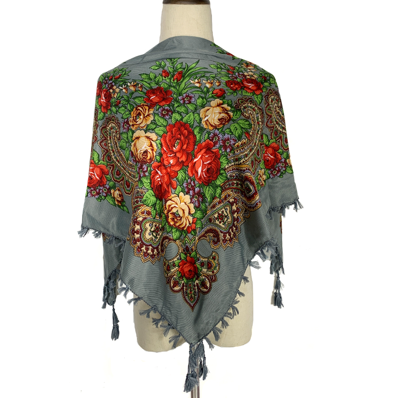 90*90cm WomenRussian Floral Sq - Bandana Cotton reseña y precio