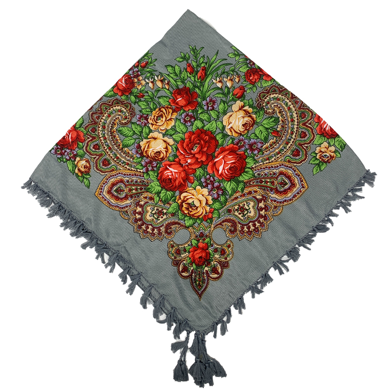 90*90cm WomenRussian Floral Sq - Bandana Cotton reseña y precio