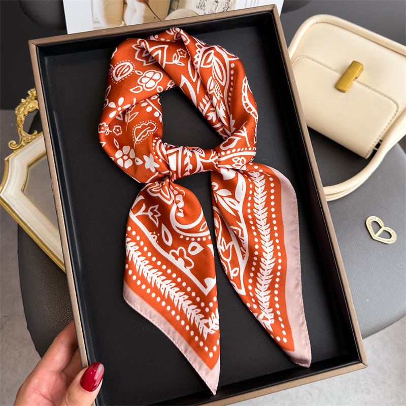 1Pc cashew print fashion silk  - Scarf Silk Square reseña y precio