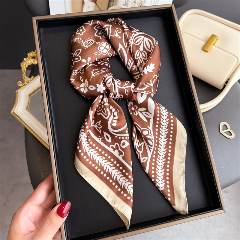 1Pc cashew print fashion silk  - Scarf Silk Square reseña y precio