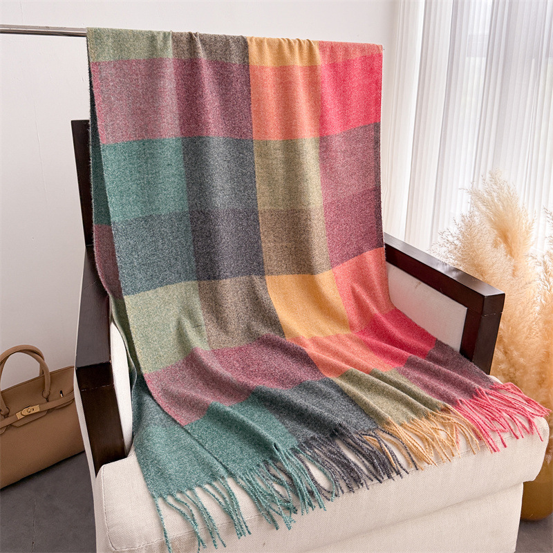 200*64cm New Fashion Cashmere  - Woven Scarf Blanket reseña y precio