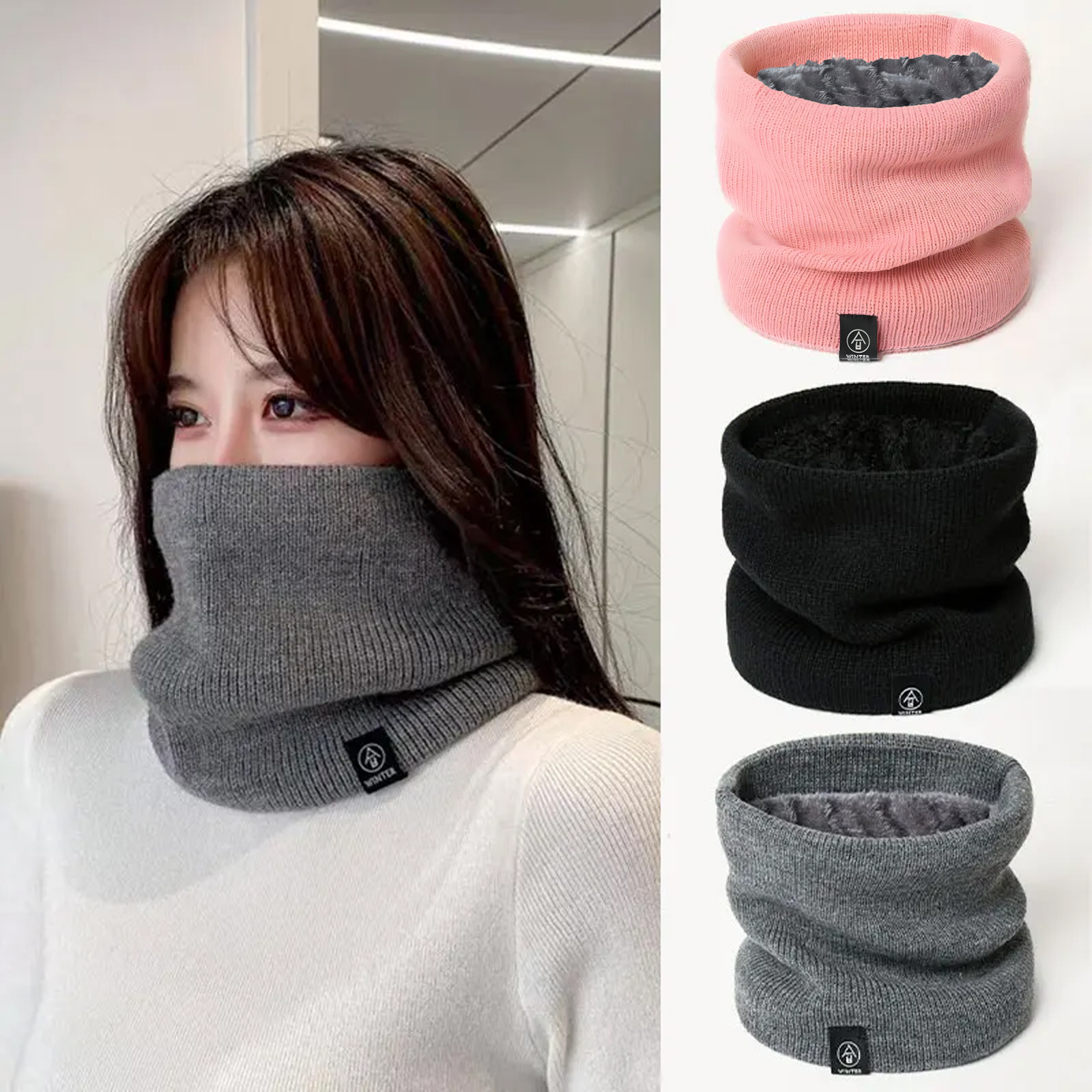 Fashion Women Knitted Scarf So - Muffler Men Wool reseña y precio
