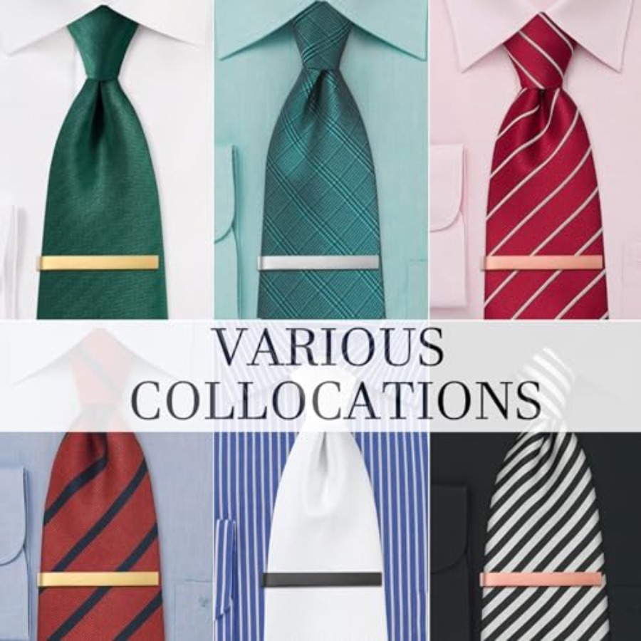 HAWSON 2 inch Tie Clips for Me - Tie Bar Set Gift reseña y precio