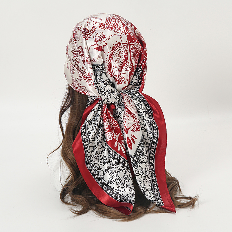 Satin Square Scarf Women Musli - Silk Neck Scarf reseña y precio