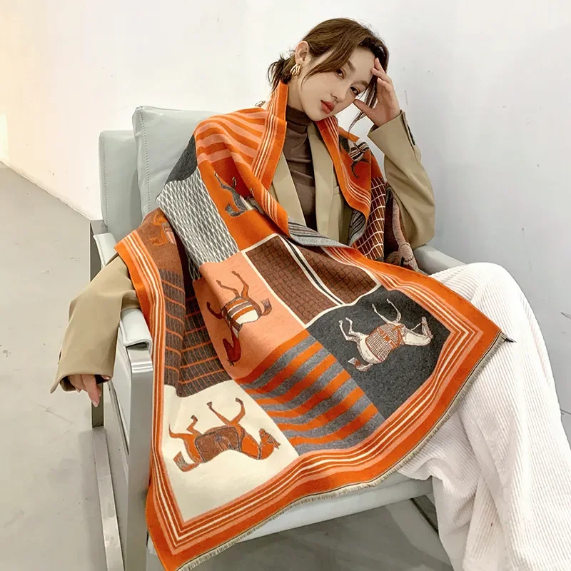 Throw Blanket Luxury Winter Ca - Woven Scarf Blanket reseña y precio