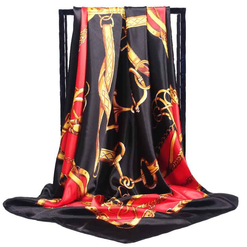 90*90cm Ladies Silk Scarf Band - Scarf Silk Square reseña y precio