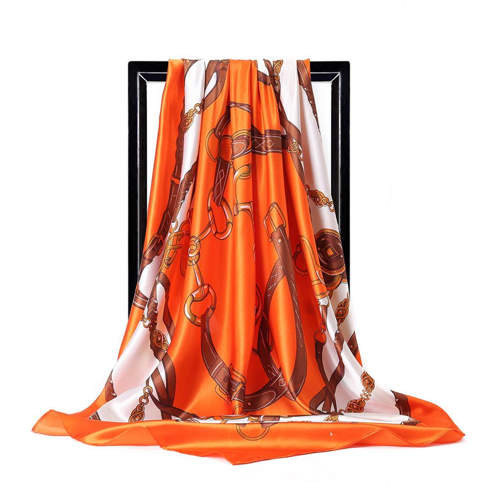 90*90cm Ladies Silk Scarf Band - Scarf Silk Square reseña y precio